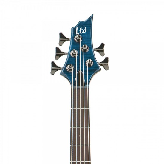 ESP LTD B-155 DX See Thru Blue Bas Gitar