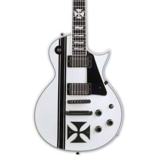 ESP LTD Iron Cross Snow White James Hetfield Signature Elektro Gitar ESP LTD Iron Cross Snow White James Hetfield Signature Elektro Gitar