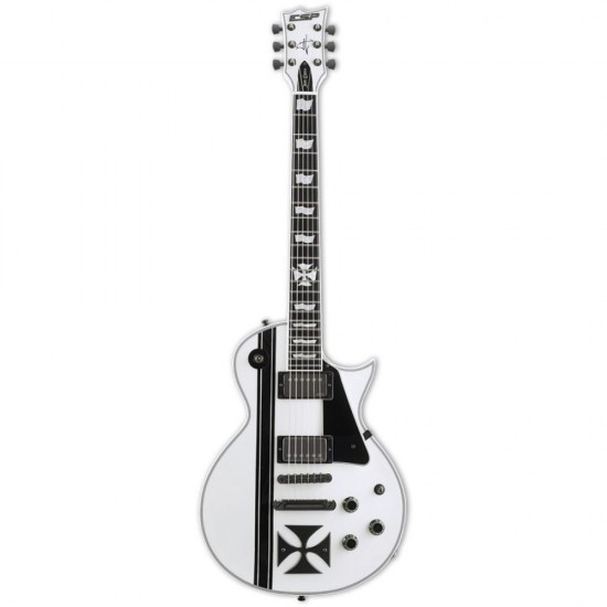 ESP LTD Iron Cross Snow White James Hetfield Signature Elektro Gitar ESP LTD Iron Cross Snow White James Hetfield Signature Elektro Gitar