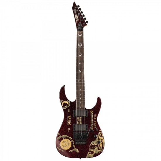 ESP LTD KH-OUIJA Kirk Hammett Limited Edition Red Sparkle Elektro Gitar ESP LTD KH-OUIJA Kirk Hammett Limited Edition Red Sparkle Elektro Gitar
