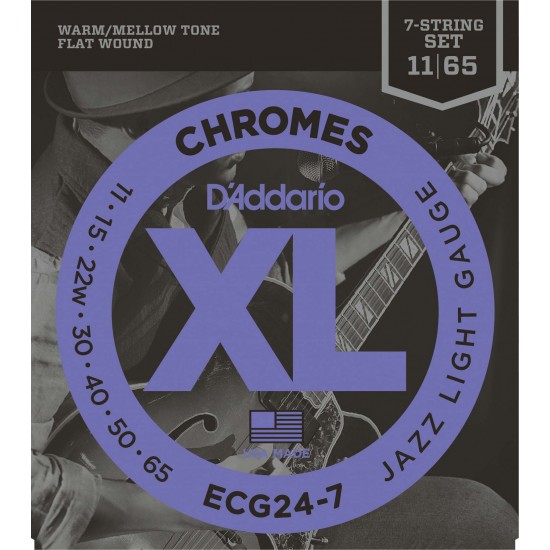 ELEKTRO GİTAR TELİ, 7 TELLİ, CHROMES, 11-65, JAZZ 